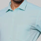 Men Slim Fit Green Shirt