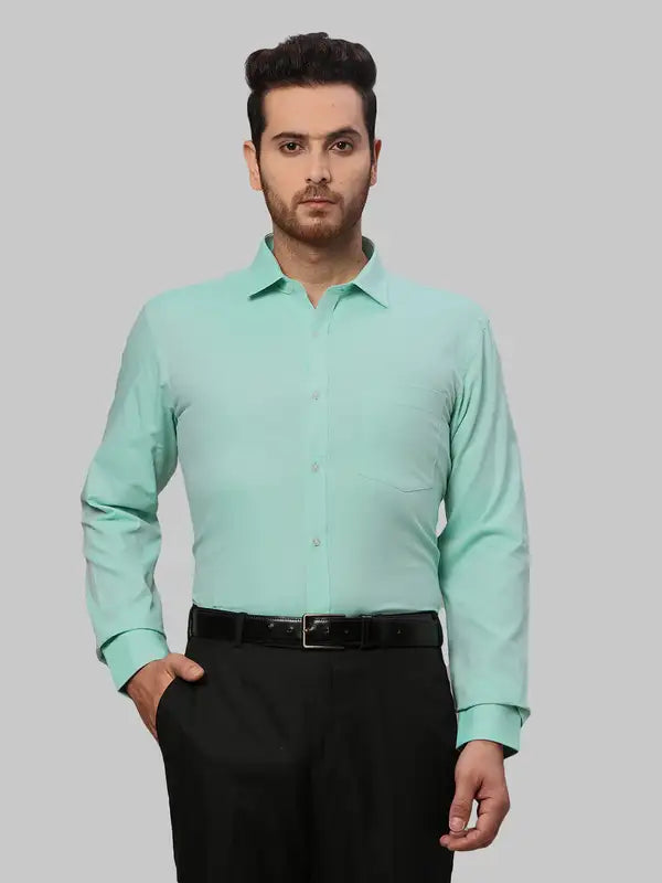 Men Slim Fit Petrol Shirt