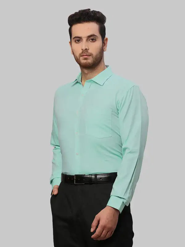 Men Slim Fit Petrol Shirt