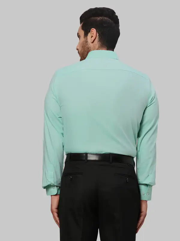 Men Slim Fit Petrol Shirt