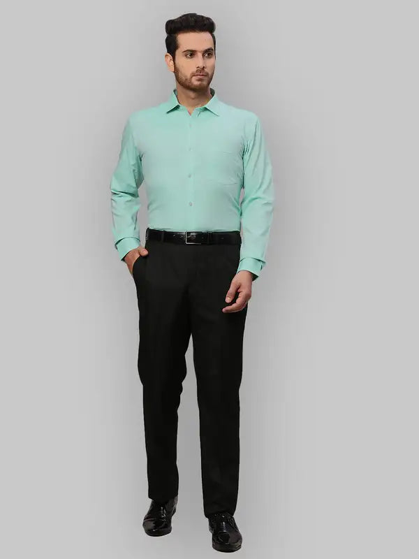 Men Slim Fit Petrol Shirt