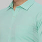 Men Slim Fit Petrol Shirt