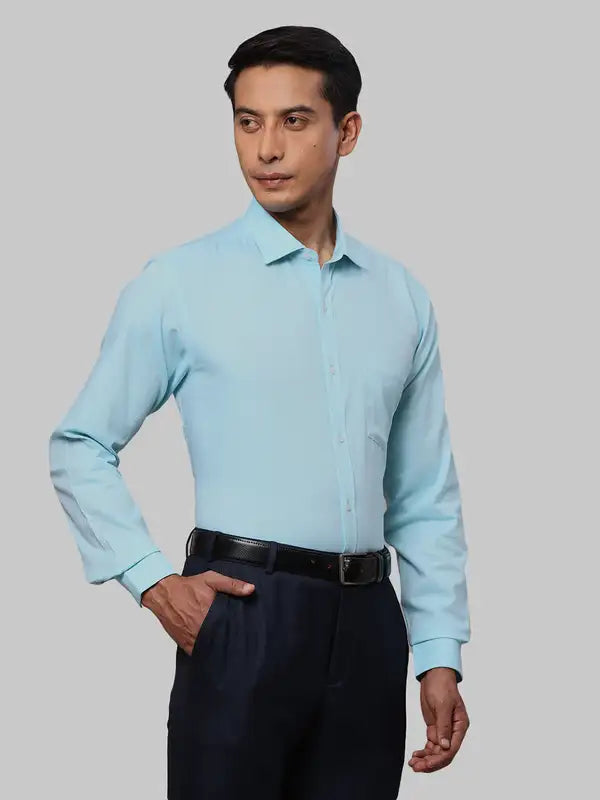 Men Slim Fit Yellow Shirt