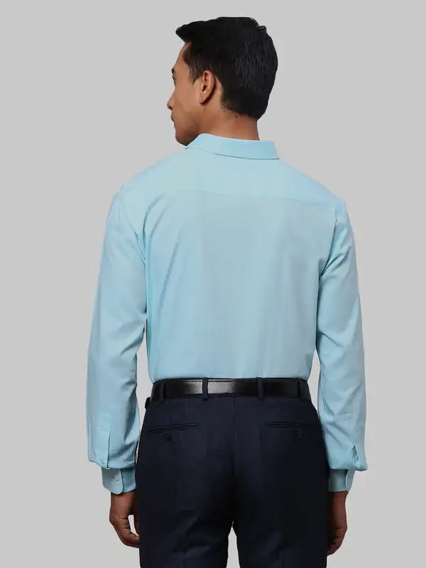Men Slim Fit Yellow Shirt