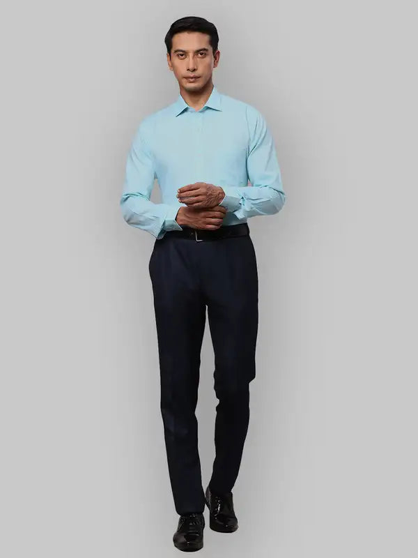 Men Slim Fit Yellow Shirt