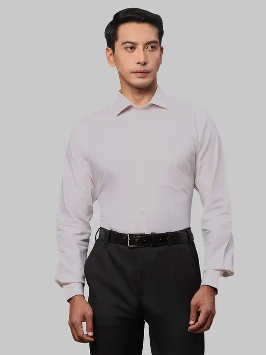 Men Slim Fit Grey Shirt