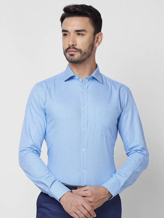 Park Avenue Men Brown Structure Slim Fit Cotton Shirt
