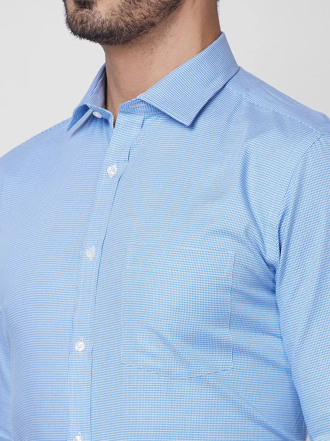 Park Avenue Men Brown Structure Slim Fit Cotton Shirt