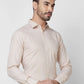 Park Avenue Men Grey Structure Slim Fit Cotton Shirt