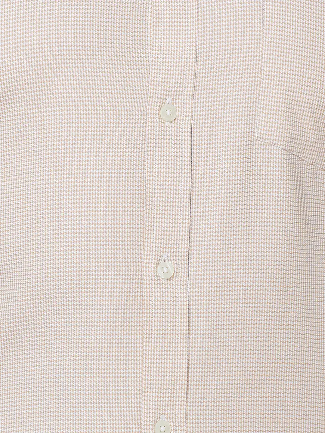 Park Avenue Men Grey Structure Slim Fit Cotton Shirt