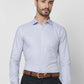 Park Avenue Men Blue Structure Slim Fit Cotton Shirt