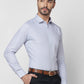 Park Avenue Men Blue Structure Slim Fit Cotton Shirt