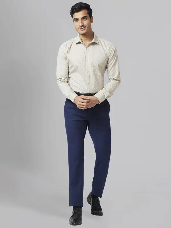 Men Slim Fit Blue Shirt