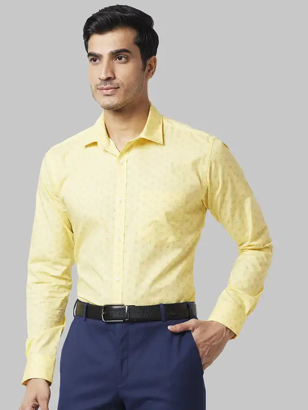 Men Slim Fit Orange Shirt