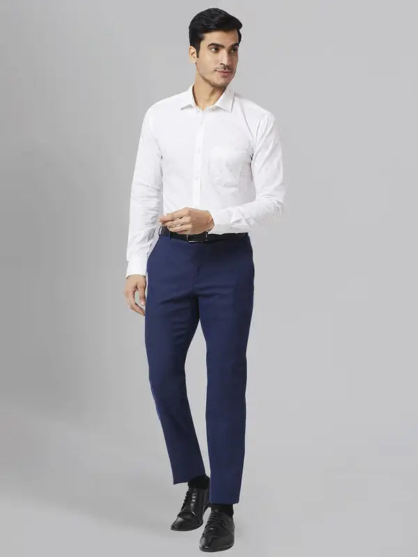 Men Slim Fit Blue Shirt