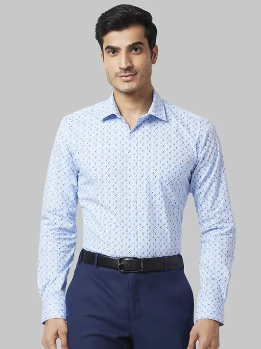 Men Slim Fit Orange Shirt