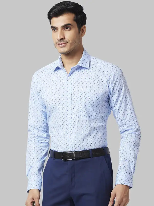 Men Slim Fit Orange Shirt