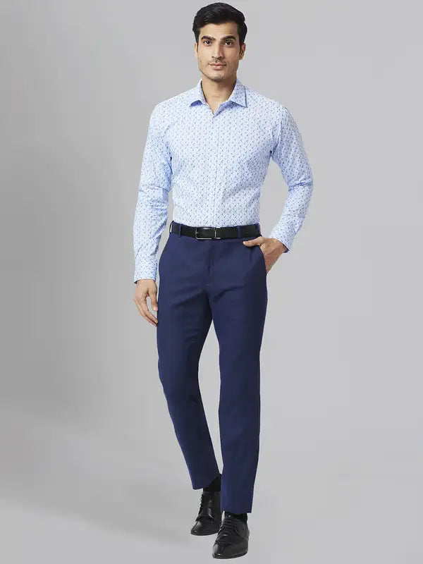 Men Slim Fit Orange Shirt