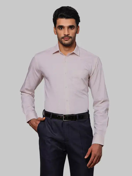 Men Slim Fit Grey Shirt