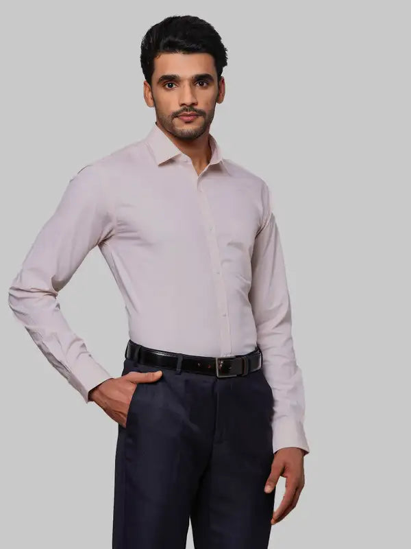 Men Slim Fit Grey Shirt
