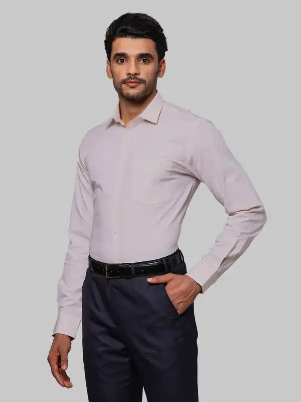 Men Slim Fit Grey Shirt