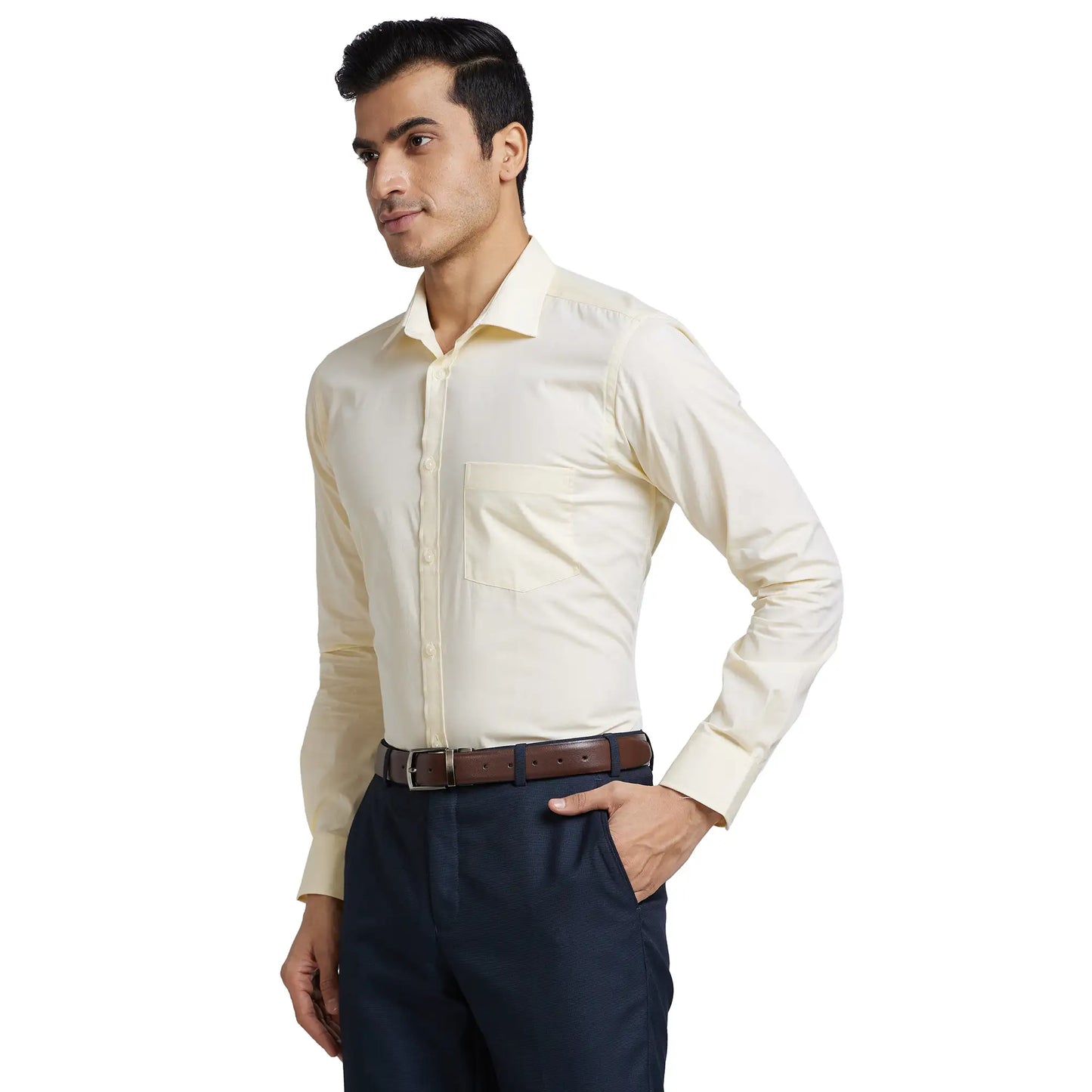 Men Smart Fit Light Fawn Trouser