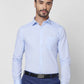 Park Avenue Men Blue Solid Slim Fit Cotton Shirt
