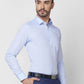 Park Avenue Men Blue Solid Slim Fit Cotton Shirt