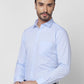 Park Avenue Men Blue Solid Slim Fit Cotton Shirt