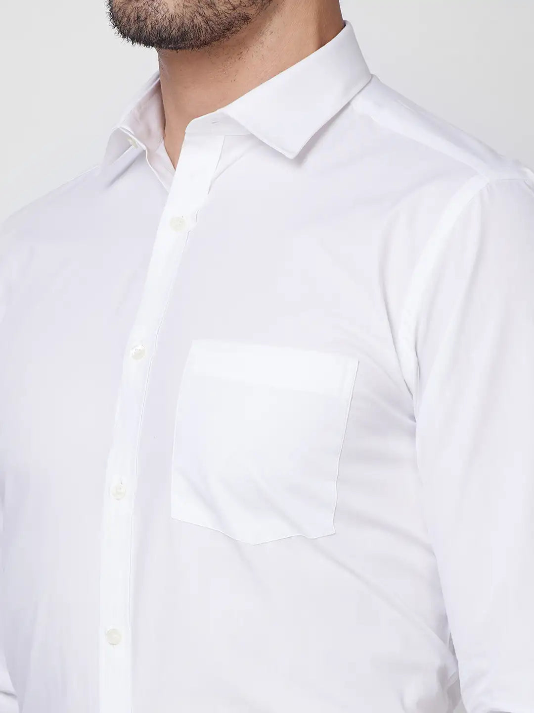 Park Avenue Men Blue Solid Slim Fit Cotton Blend Shirt