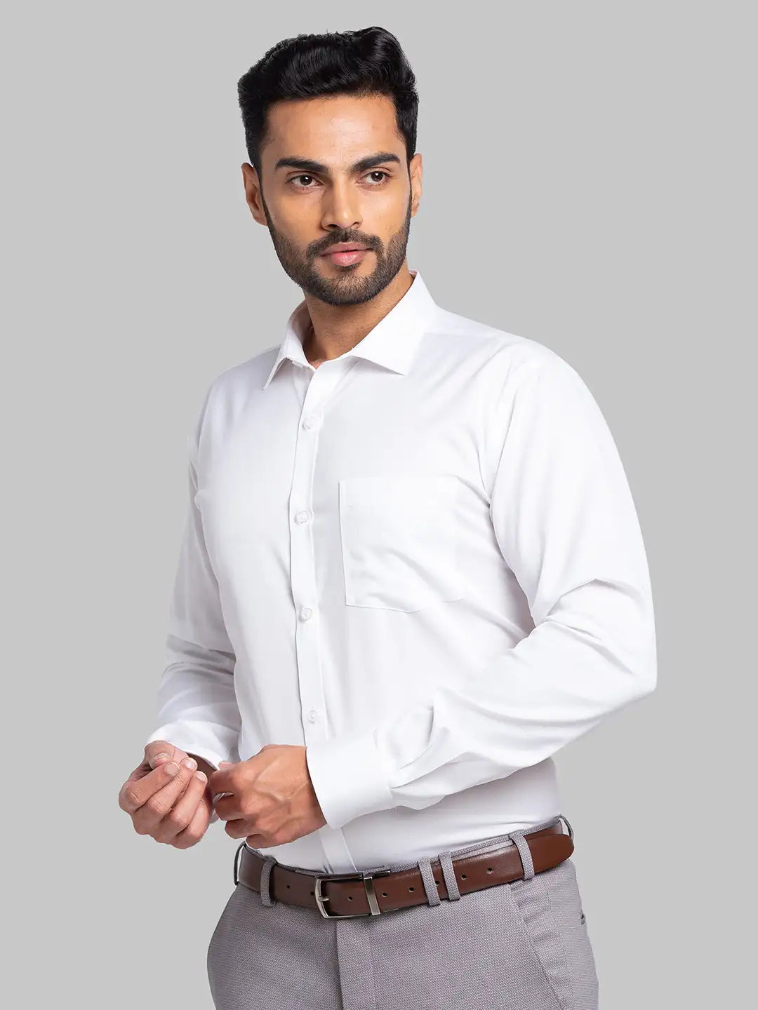 Men Blue Slim Fit Checks Cotton Shirts