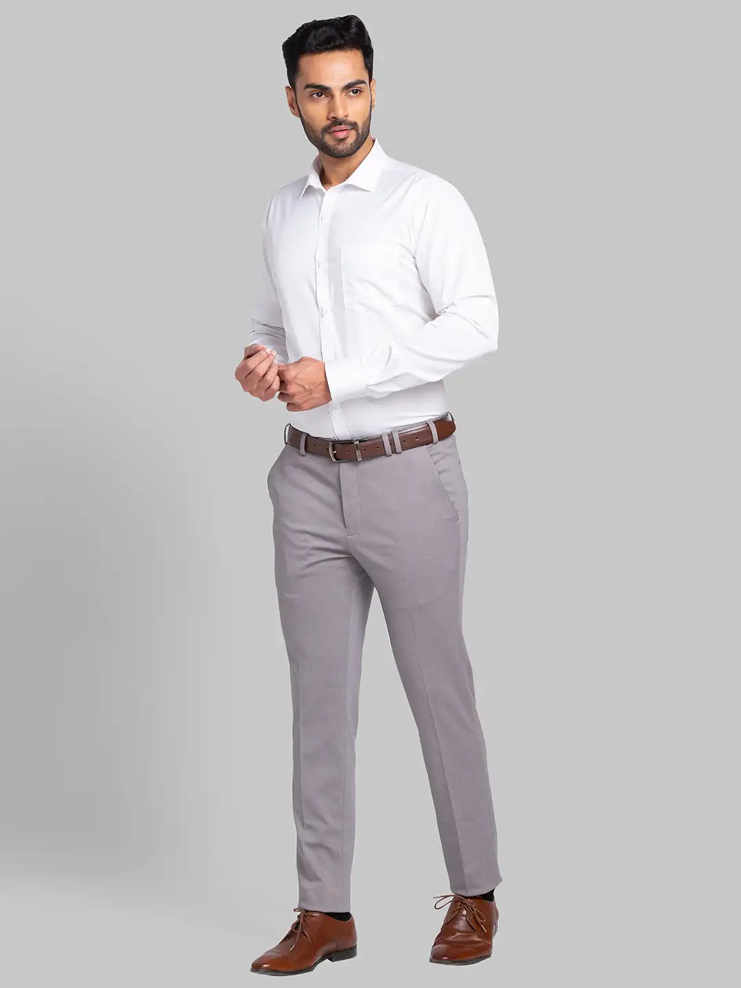 Men Blue Slim Fit Checks Cotton Shirts