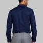 Men White Slim Fit Structure Cotton Shirts