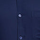 Men White Slim Fit Structure Cotton Shirts