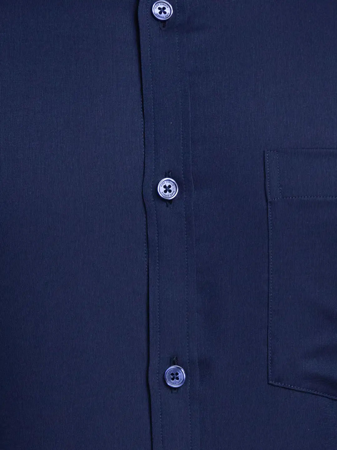 Men White Slim Fit Structure Cotton Shirts