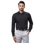 Park Avenue Men Blue Structure Slim Fit Cotton Cutaway Collar Shirt