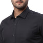 Park Avenue Men Blue Structure Slim Fit Cotton Cutaway Collar Shirt