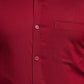 Park Avenue Men Violet Structure Slim Fit Cotton Cut Away Collar Shirt