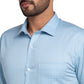 Park Avenue Men White Checks Slim Fit Cotton Cut Away Collar Shirt