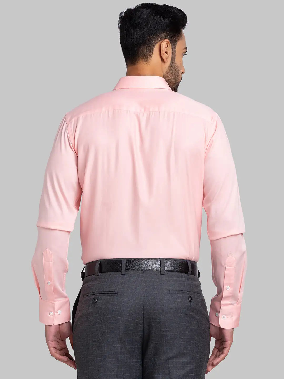 Men Yellow Slim Fit Solid  Cotton   Shirts