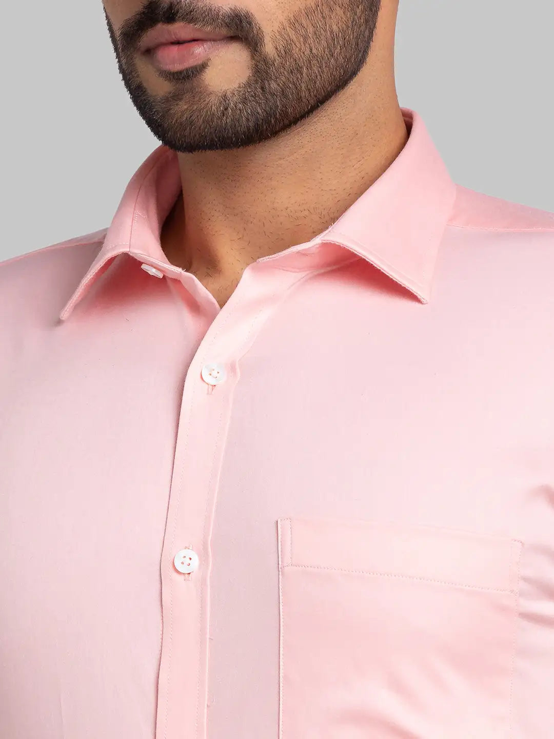 Men Yellow Slim Fit Solid  Cotton   Shirts