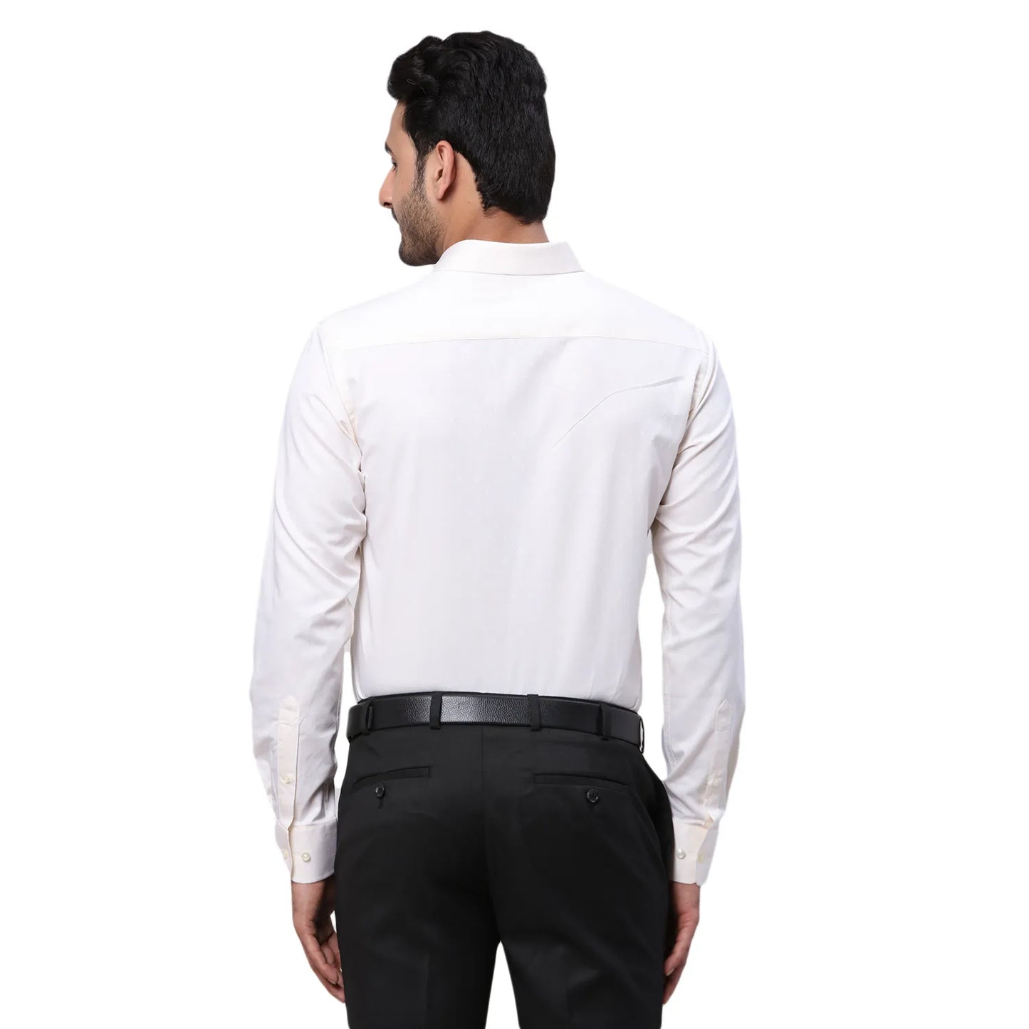 Park Avenue Men Blue Structure Slim Fit Cotton Shirt