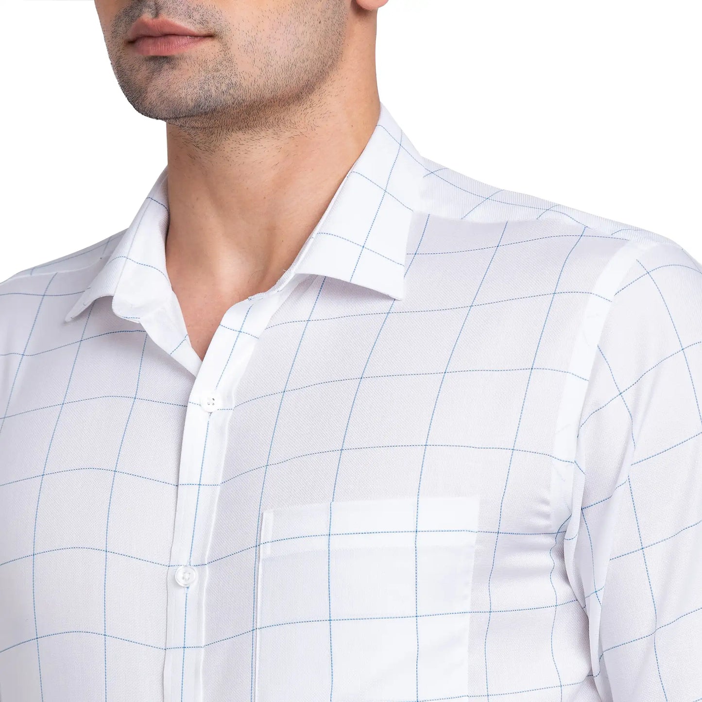 Park Avenue Men Orange Structure Slim Fit Cotton Cut Away Collar Shirt