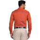 Park Avenue Men Violet Structure Slim Fit Cotton Cut Away Collar Shirt