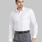 Men Blue Slim Fit Structure  Cotton   Shirts