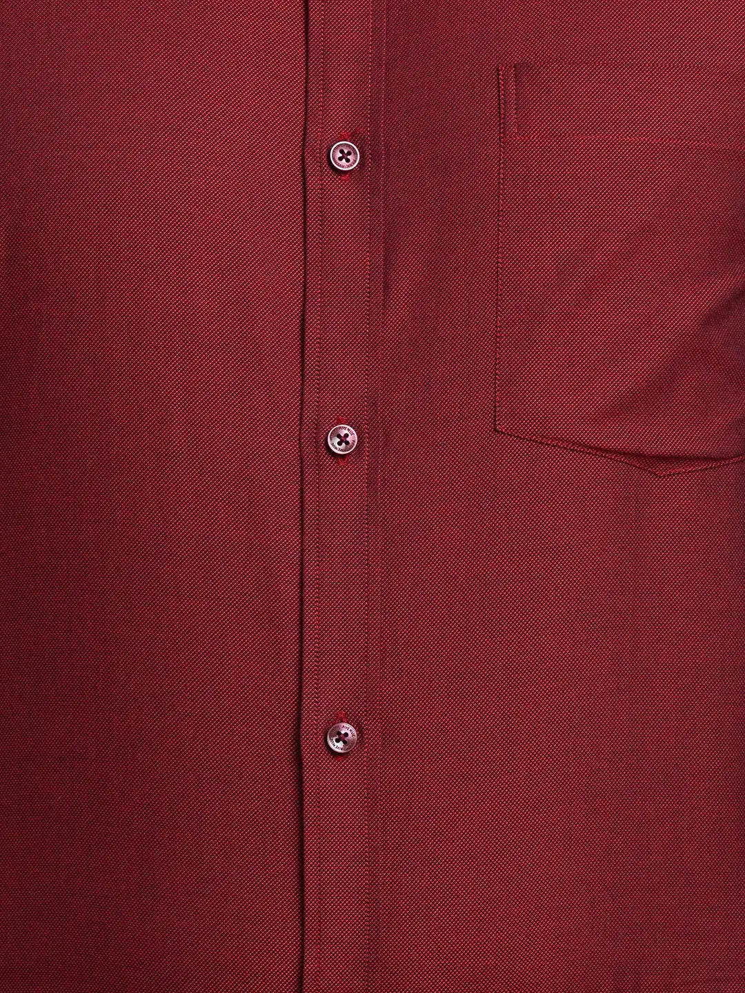 Men Slim Fit Yellow Shirt