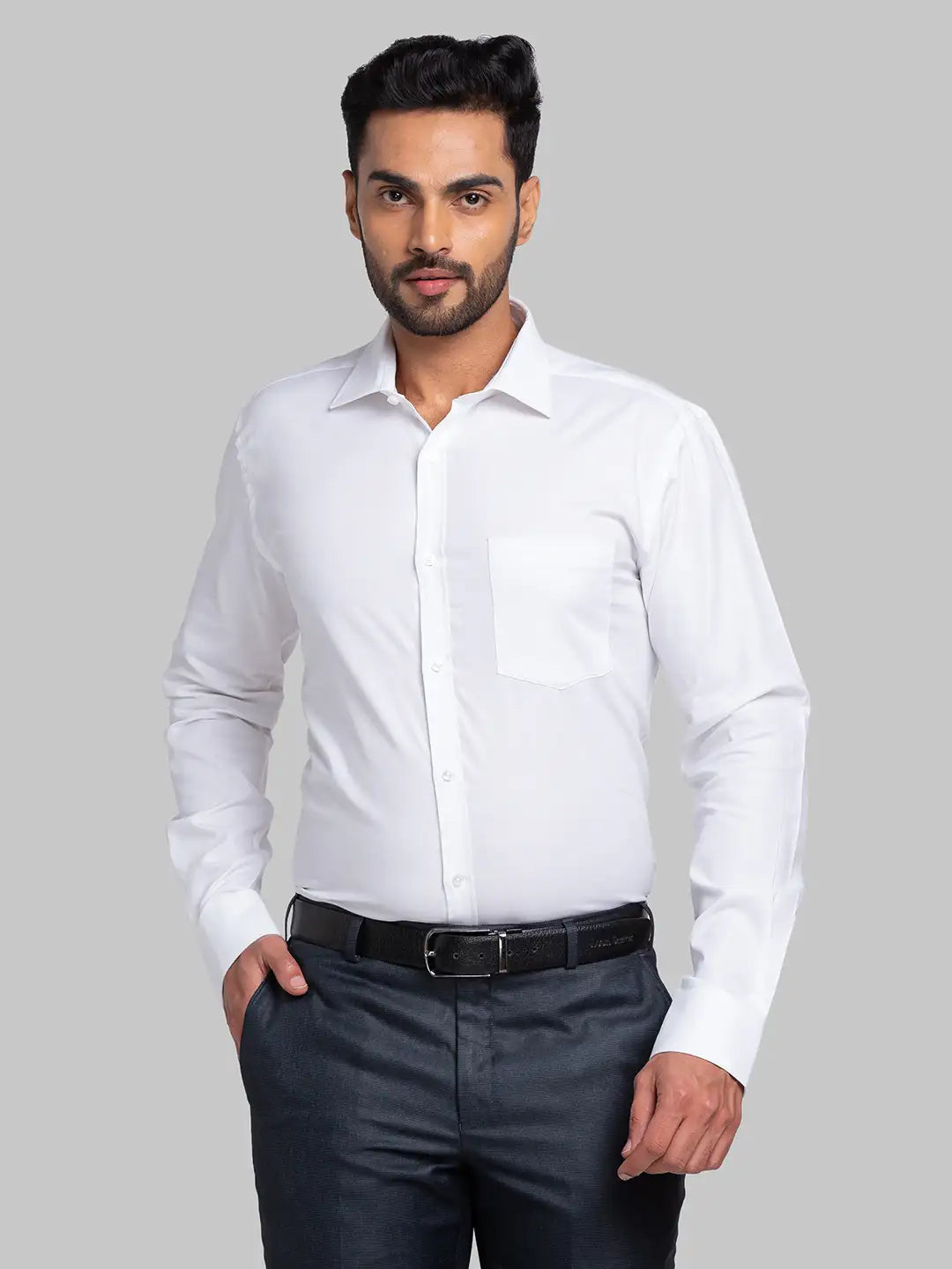 Men Blue Slim Fit Checks Cotton Shirts
