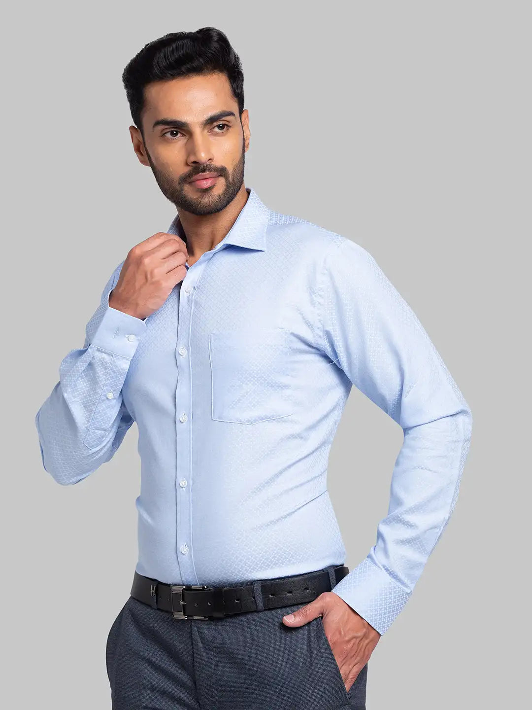 Men Black Slim Fit Checks Cotton Shirts