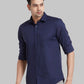 Men Grey Slim Fit Solid Cotton Blend   Shirts
