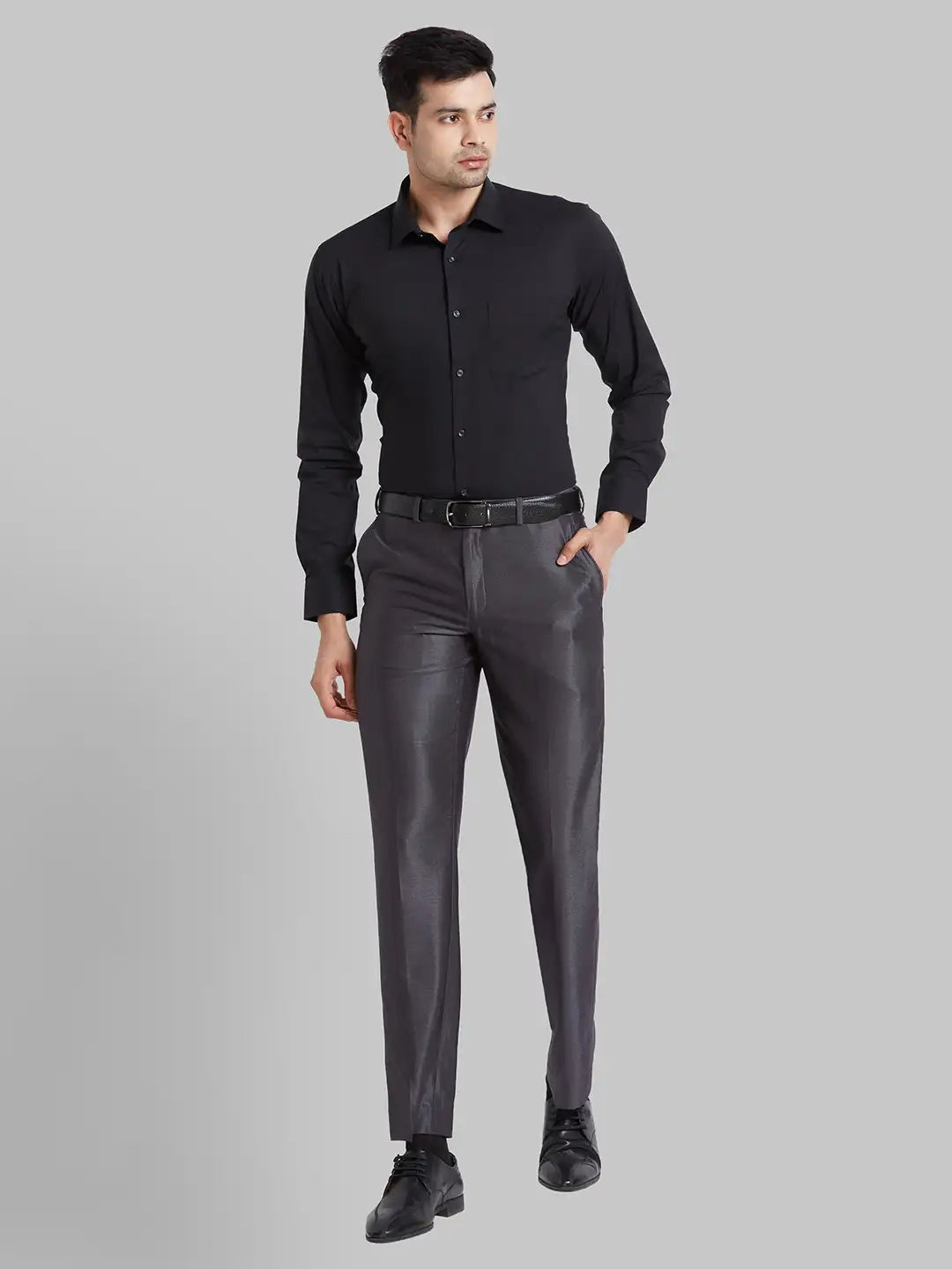 Men Green Slim Fit Solid Cotton Blend   Shirts